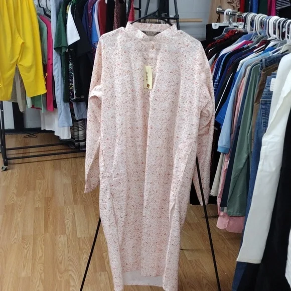 SKAVIJ Men’s Embroidered Sequined Kurta with Pajama 2-Piece Set Size Large - Picture 13 of 15